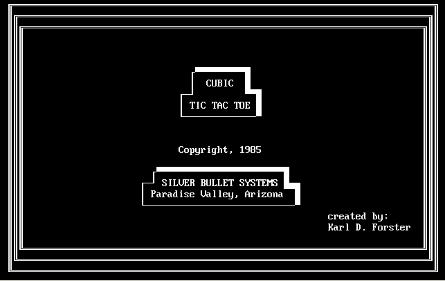Cover image for Cubic Tic Tac Toe