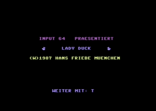 Cover image for Lady Duck 1987