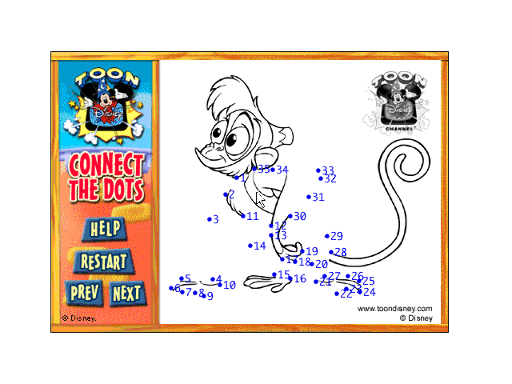 Cover image for Aladdin Connect The Dots Game