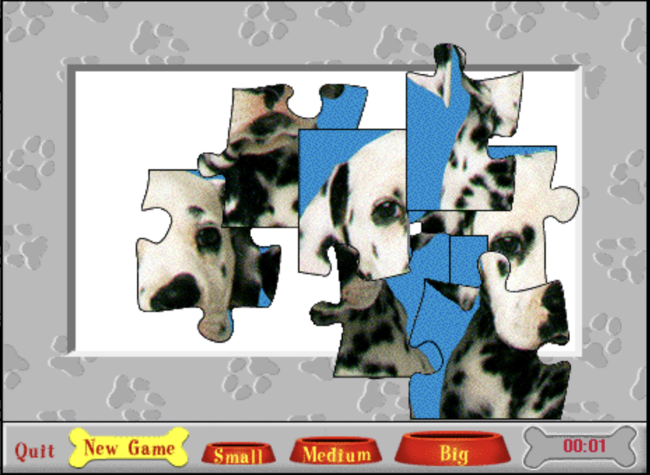 Cover image for 101 Dalmatians Puppy Puzzle (Blue) Available Online