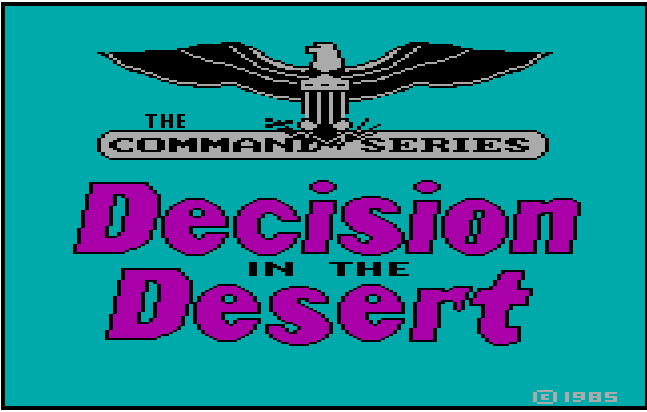 Cover image for Decision in the Desert