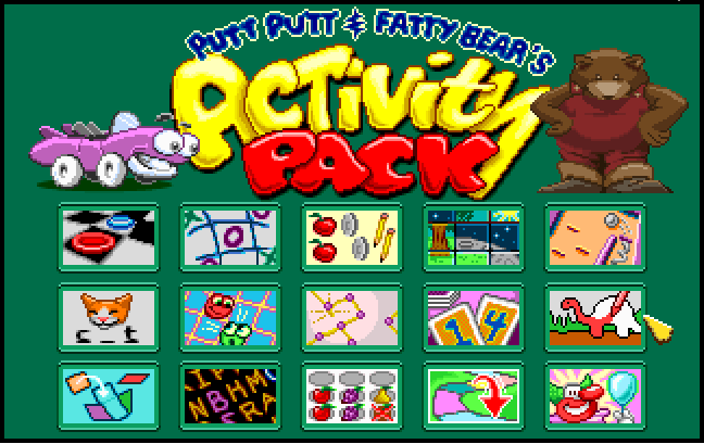 Cover image for Putt-Putt and Fatty Bear's Activity Pack