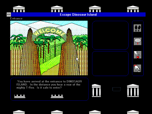 Cover image for Escape Dinosaur Island