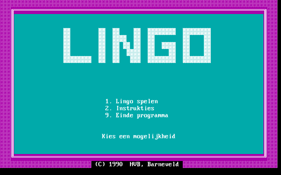 Cover image for Lingo (DOS game)