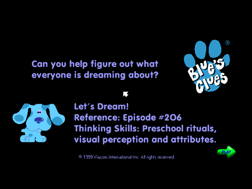 Cover image for Blue's Clues - Let's Dream!