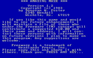 Cover image for Amazing Maze