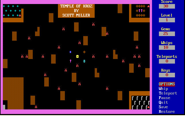 Cover image for Temple of Kroz