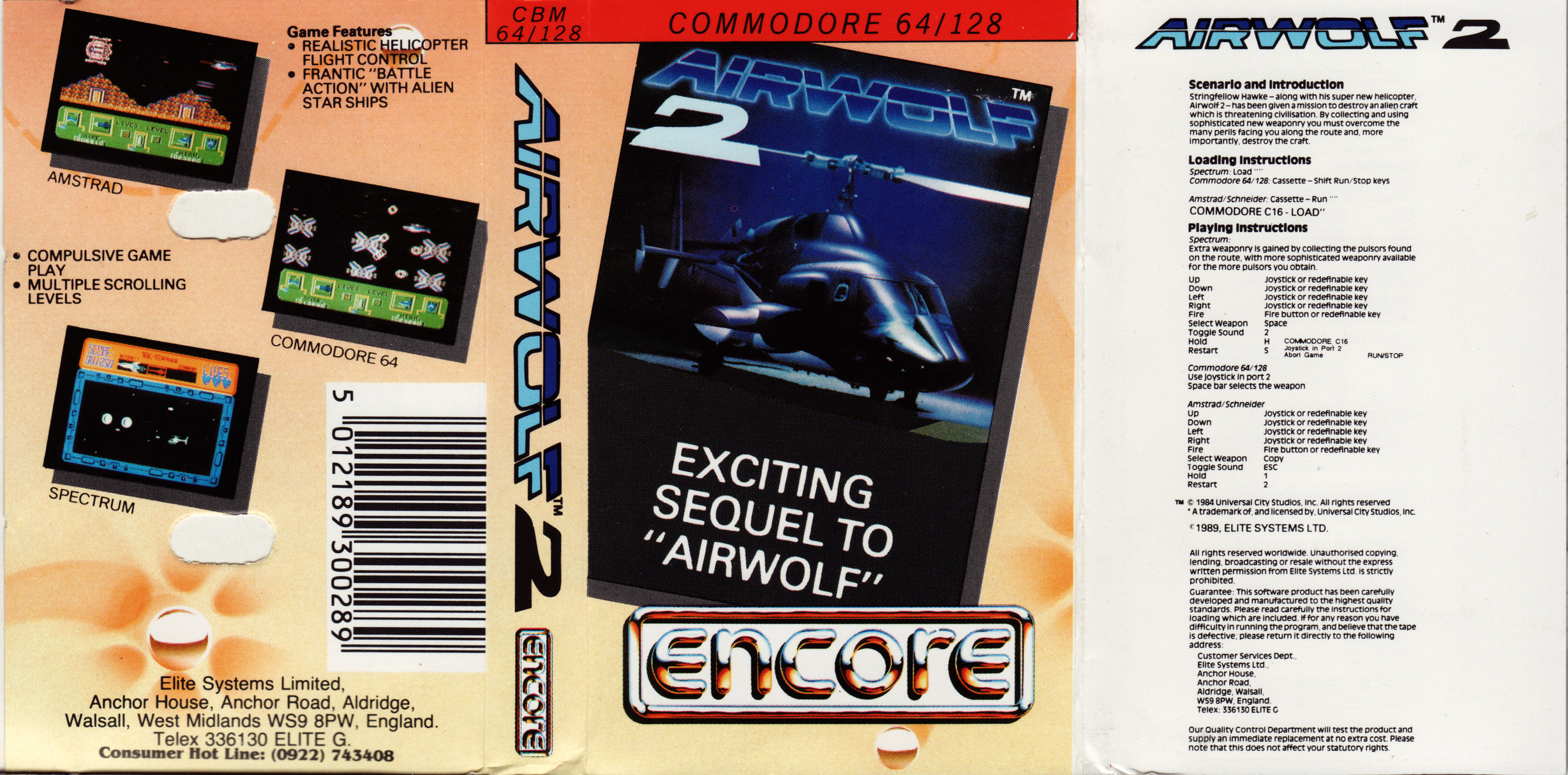 Cover image for Airwolf 2 (1989 Encore) [6774]